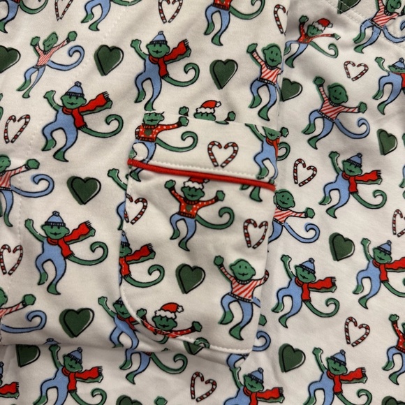 Roller Rabbit Christmas Merry Monkey Polo Pajamas - Picture 10 of 10